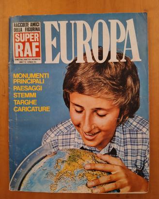 Album di figurine "Europa" del 1974. COMPLETO.