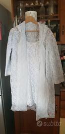 Vestaglia con sottoveste bianca