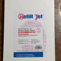 Refill jet patinata opaca, jet 50 fogli A4 180g/m²