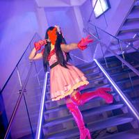 Ai oshino cosplay Idol parrucca viola anime girl