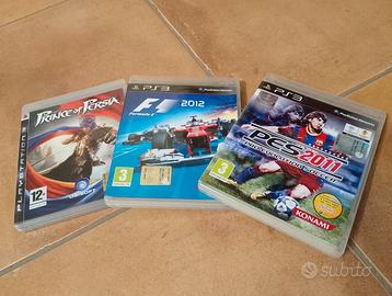3 Giochi Ps3 - PES 2011 - F1 2012 - PRINCE OF PERS