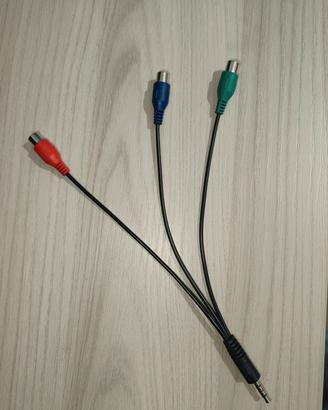 cavo component  jack/component connettori RCA 