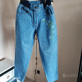 Jeans ricamato taglia 44