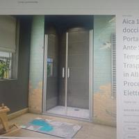 box doccia per nicchia , doppia porta battente