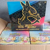 Case mini tin prismatiche + etb zenit regale carte