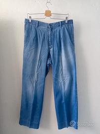 Jeans vintage in denim anni 80 made in Italy tg.48
