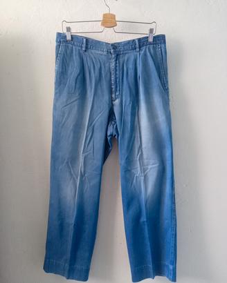 Jeans vintage in denim anni 80 made in Italy tg.48
