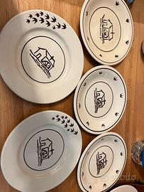 Piattini ceramica Mulino bianco vintage