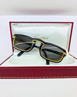 Cartier Vertigo Vintage Black Gold Occhiali Sole