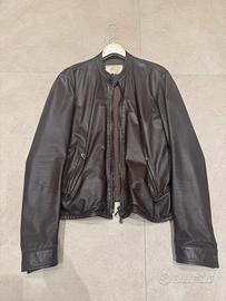 Giacca in vera pelle marrone