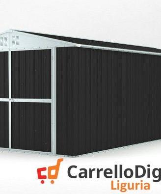 Box garage auto in Acciaio 327x611cm 19mq nero