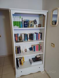 Libreria vintage/Arte povera bianca 
