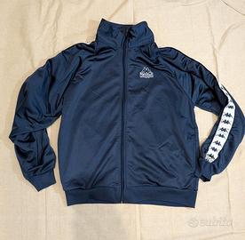 Felpa Kappa blu con zip sportiva originale