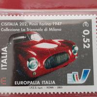 Francobollo Cisitalia 202 Pininfarina 1947