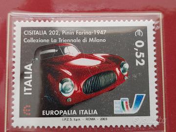 Francobollo Cisitalia 202 Pininfarina 1947