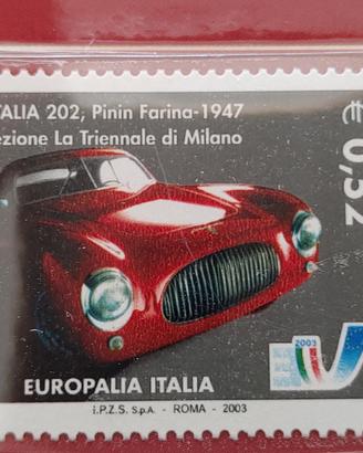 Francobollo Cisitalia 202 Pininfarina 1947