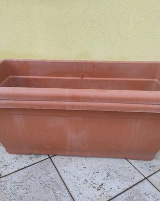Vasi Rettangolare a Cassettone Outdoor Tera Tikal 