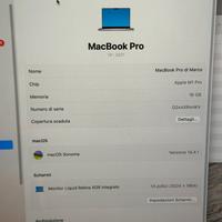 MacBook Pro 14" (2021) M1 Pro, 16 GB RAM