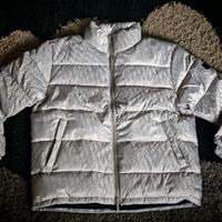 Piumino Dior color argentato, taglia 46