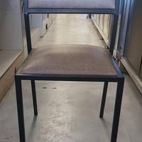 SEDIA IN FERRO BATTUTO IMBOTTITA