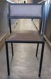 SEDIA IN FERRO BATTUTO IMBOTTITA