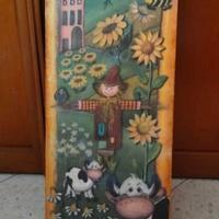 Quadro country decoupage