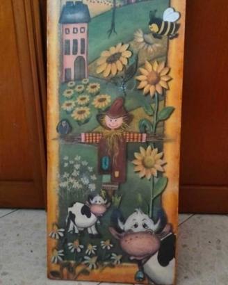 Quadro country decoupage