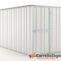 deposito attrezzi giardino 175x307cm 5,4mq bianco