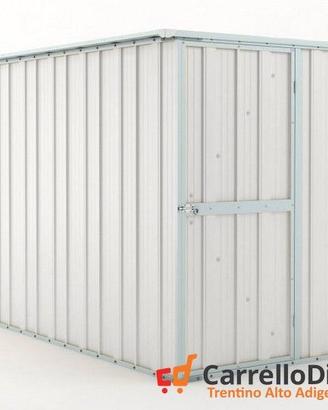 deposito attrezzi giardino 175x307cm 5,4mq bianco