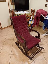 Poltrona a dondolo vintage