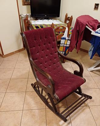 Poltrona a dondolo vintage