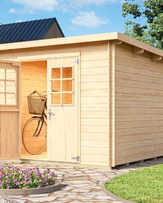 CASETTA DI LEGNO ALFREDO 250x250x211h cm CON PAVIM