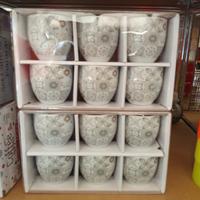 Set 12 tazzine in ceramica 