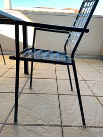 Tavolo quadrato Emu 140x140 con 4 sedie