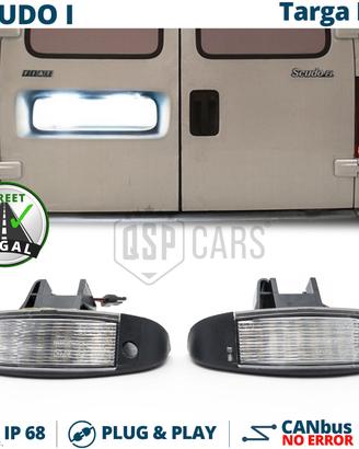 Placchette Luci TARGA LED PER Fiat Scudo 1 CANbus