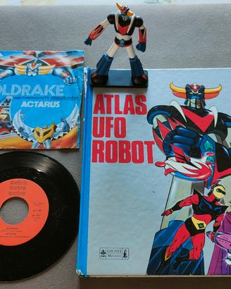 Atlas Ufo Robot libro, disco, robottino + 2 omaggi