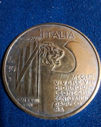 Medaglia ricordo della 20 lire del 1943