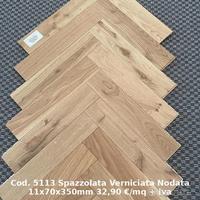 Elegante Parquet Spina di Pesce Italiana in Rovere