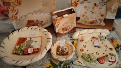 set cucina ceramica 3 pz Giardini di marzo