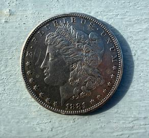 Morgan Dollar originale USA da 1 Dollaro argento