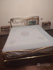 LETTO MATRIMONIALE IN OTTONE STILE CLASSICO