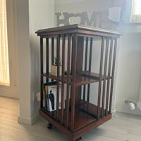 Libreria girevole inglese noce/mogano