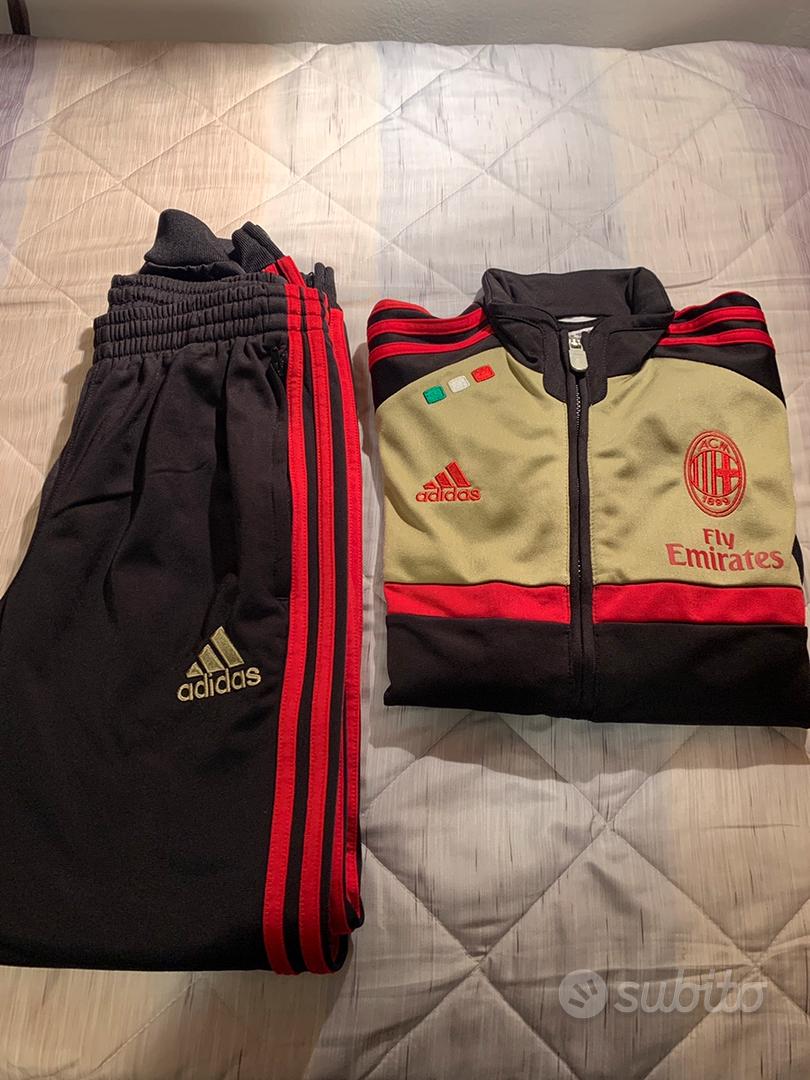 ADIDAS TUTA COMPLETA AC MILAN UFFICIALE ADULTO PRE SUIT, Acquista Subito a  soli 60.2 € su .