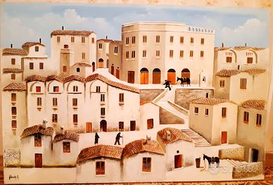 Tela - Quadro - Paesaggio di Città - A. Florido