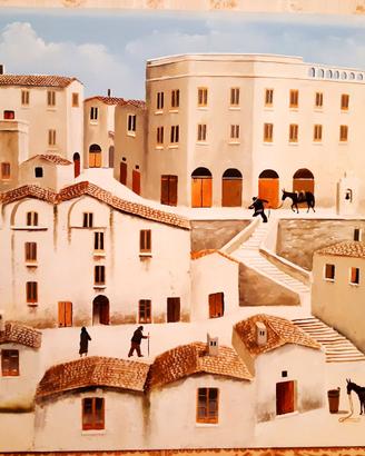 Tela - Quadro - Paesaggio di Città - A. Florido