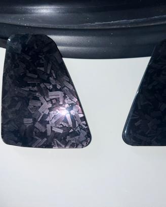 Placchette stop abarth in carbon fiber
