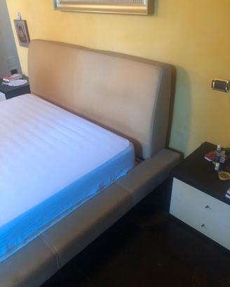 Letto BAXTER in pelle
