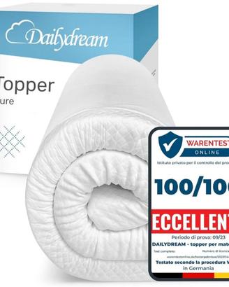 Topper Memory Foam 140x200x7cm - pari al nuovo