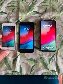 IPhone 4 16 G iPhone 7 128 G IPhone X 64G