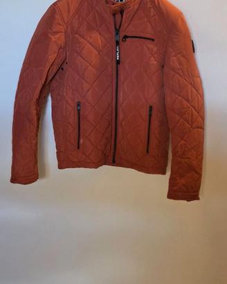 Giubbotto trapuntato biker REPLAY - burned orange